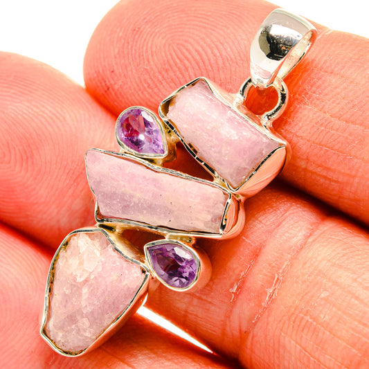 Kunzite Pendants handcrafted by Ana Silver Co - PD24154