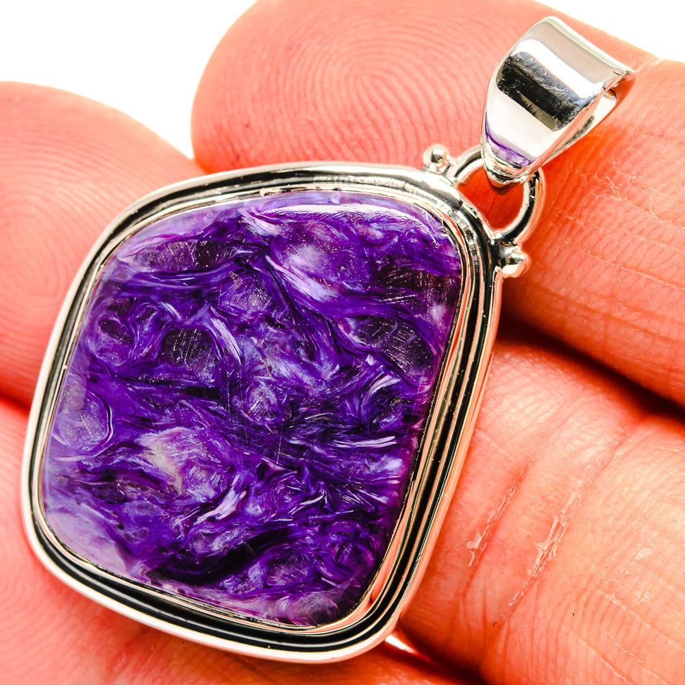 Charoite Pendants handcrafted by Ana Silver Co - PD24155