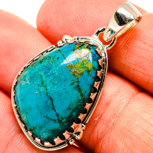 Chrysocolla Pendants handcrafted by Ana Silver Co - PD24156