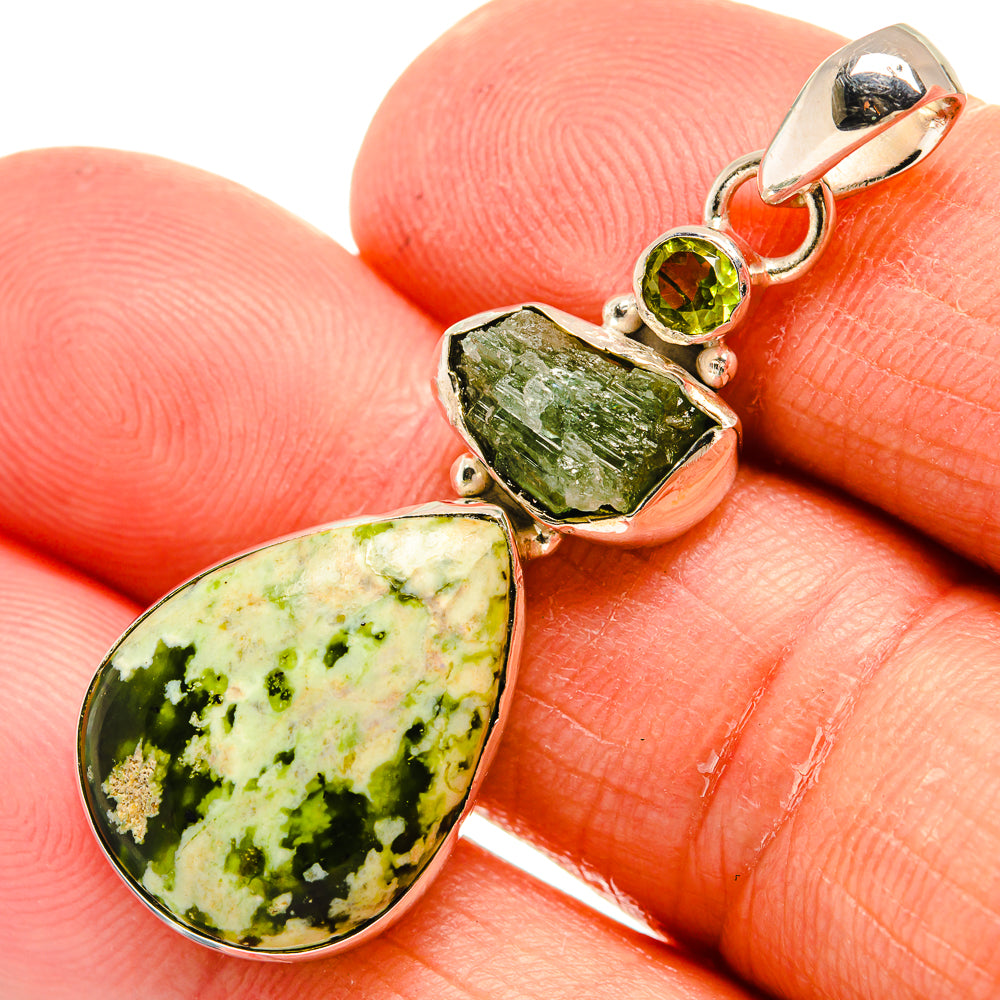 Rainforest Opal Pendants handcrafted by Ana Silver Co - PD24160
