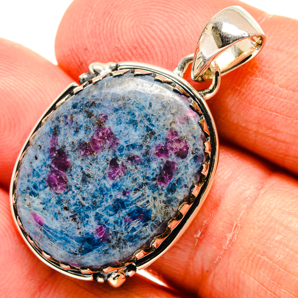 Ruby Fuchsite Pendants handcrafted by Ana Silver Co - PD24163