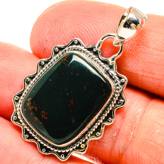 Bloodstone Pendants handcrafted by Ana Silver Co - PD24167