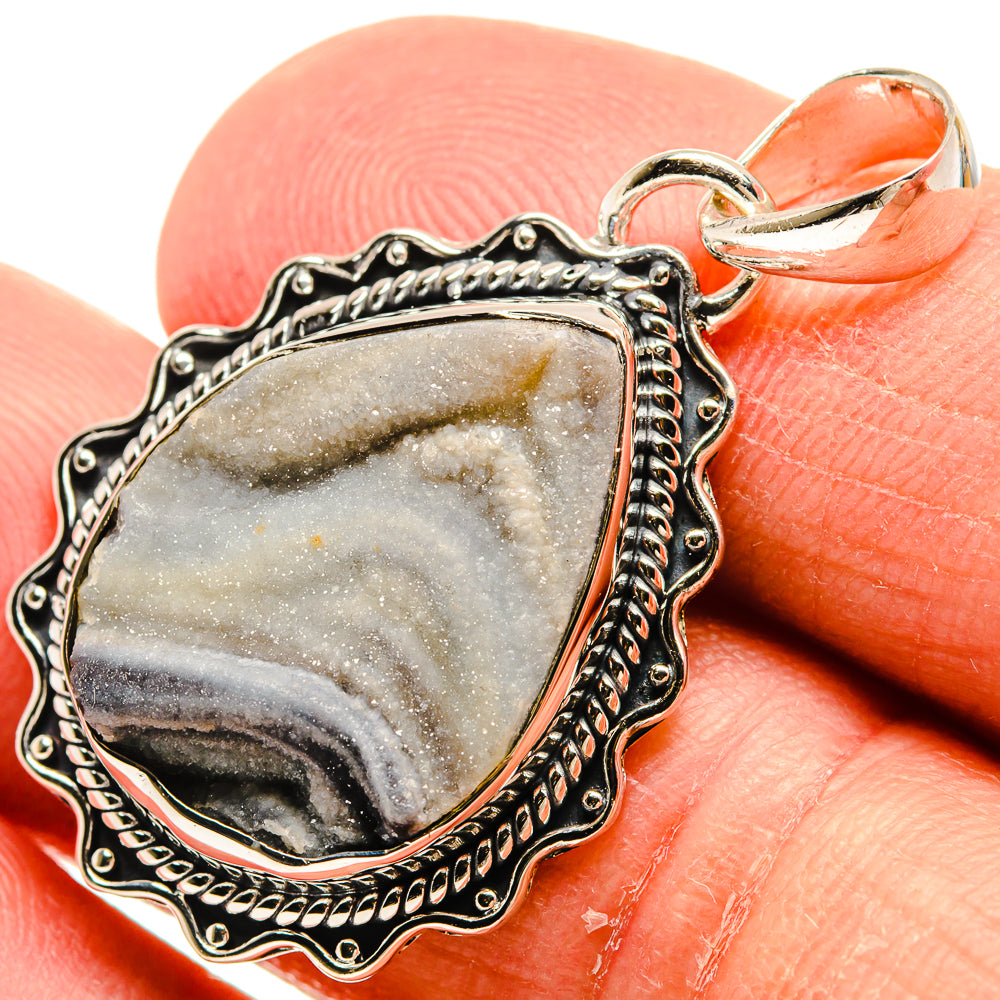 Desert Druzy Pendants handcrafted by Ana Silver Co - PD24181