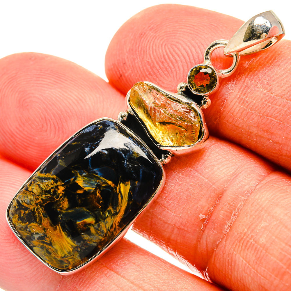 Pietersite Pendants handcrafted by Ana Silver Co - PD24182