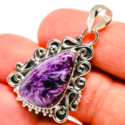 Charoite Pendants handcrafted by Ana Silver Co - PD24183
