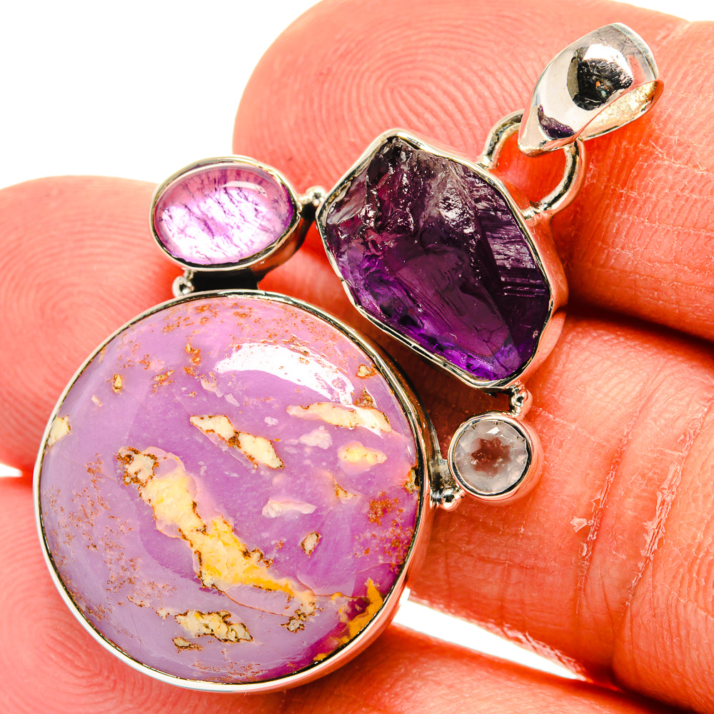 Phosphosiderite Pendants handcrafted by Ana Silver Co - PD24191