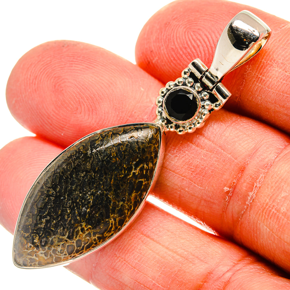 Dinosaur Bone Pendants handcrafted by Ana Silver Co - PD24194