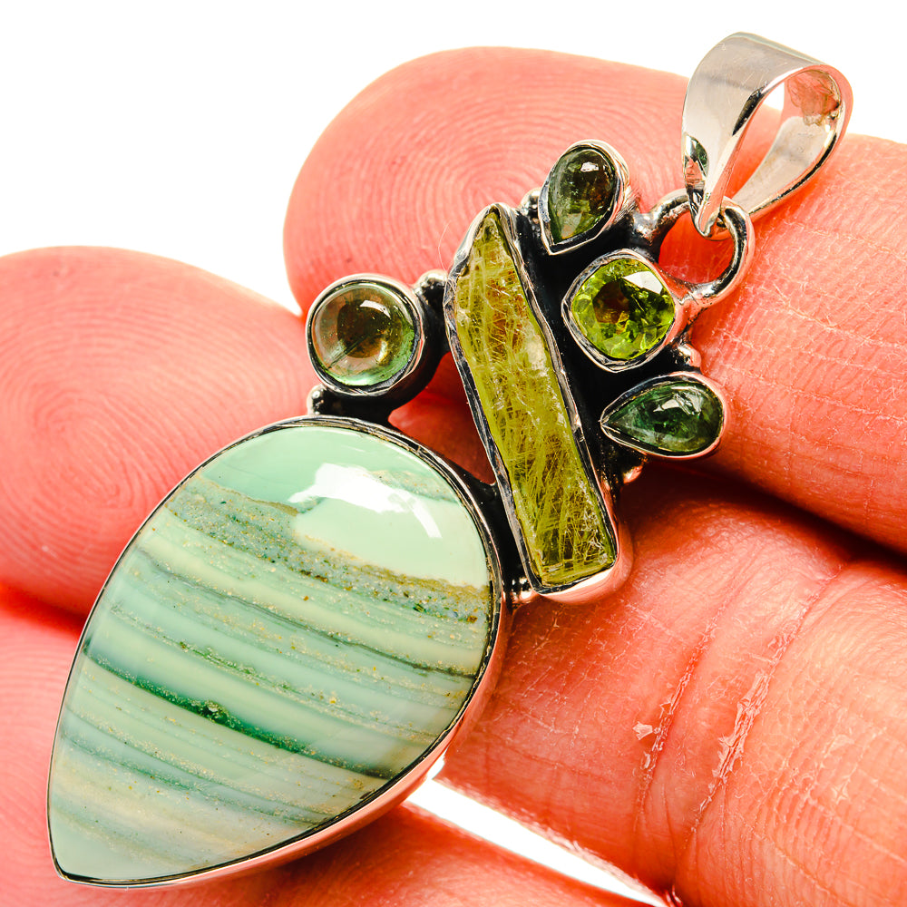 Ocean Jasper Pendants handcrafted by Ana Silver Co - PD24196