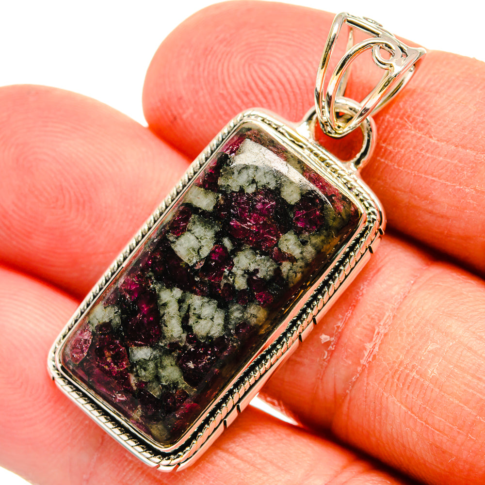Russian Eudialyte Pendants handcrafted by Ana Silver Co - PD24201