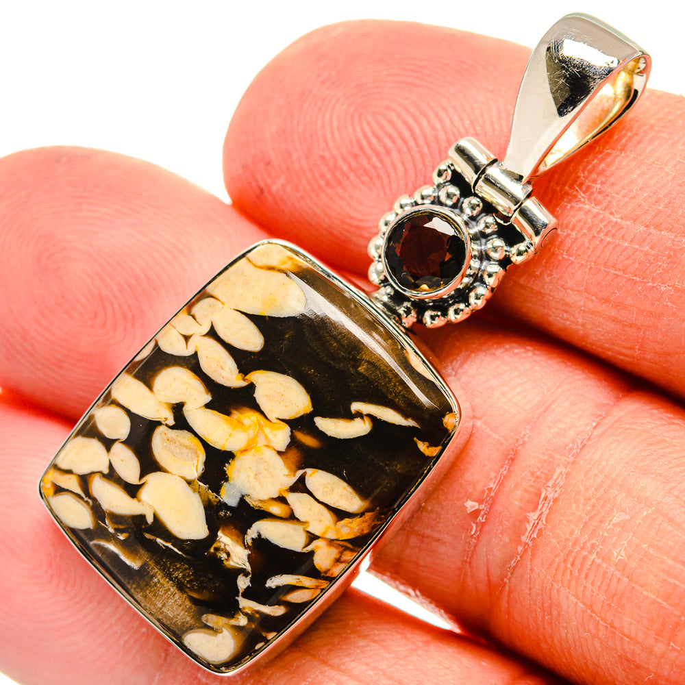 Peanut Wood Jasper Pendants handcrafted by Ana Silver Co - PD24209