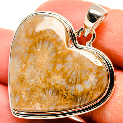 Fossil Coral Pendants handcrafted by Ana Silver Co - PD24210