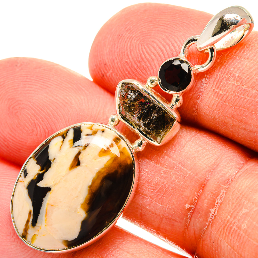 Peanut Wood Jasper Pendants handcrafted by Ana Silver Co - PD24212