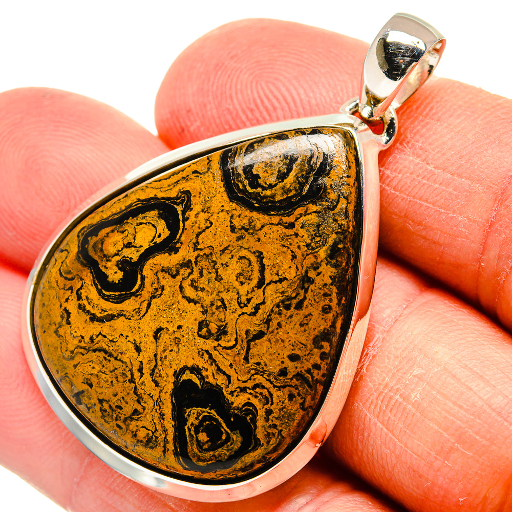 Psilomelane Pendants handcrafted by Ana Silver Co - PD24217