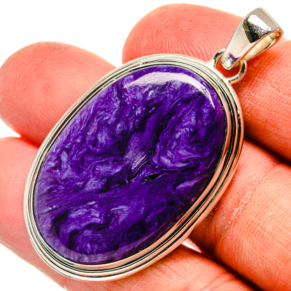 Charoite Pendants handcrafted by Ana Silver Co - PD24221