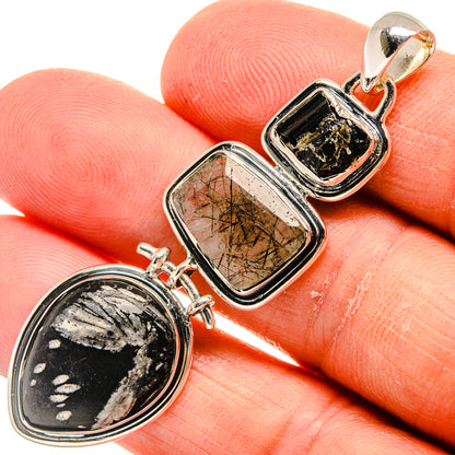 Pinolith Jasper Pendants handcrafted by Ana Silver Co - PD24227