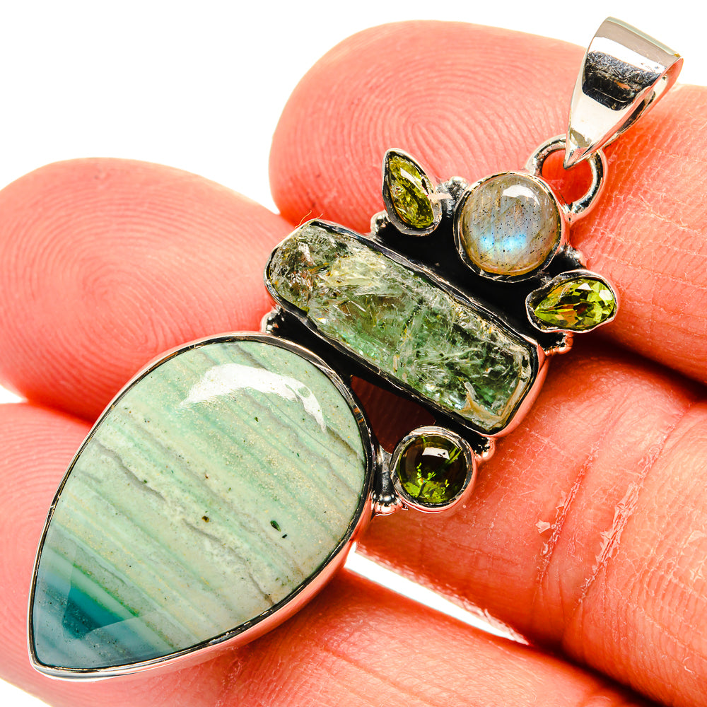 Ocean Jasper Pendants handcrafted by Ana Silver Co - PD24228