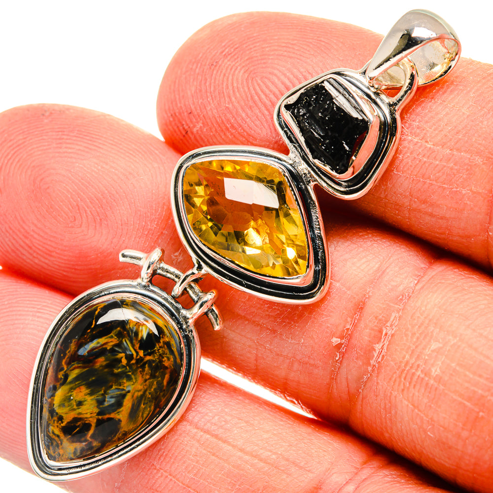 Pietersite Pendants handcrafted by Ana Silver Co - PD24229
