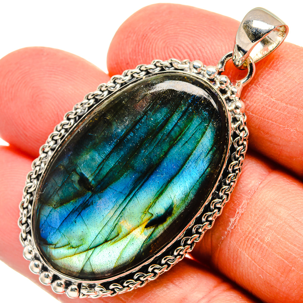 Labradorite Pendants handcrafted by Ana Silver Co - PD24237