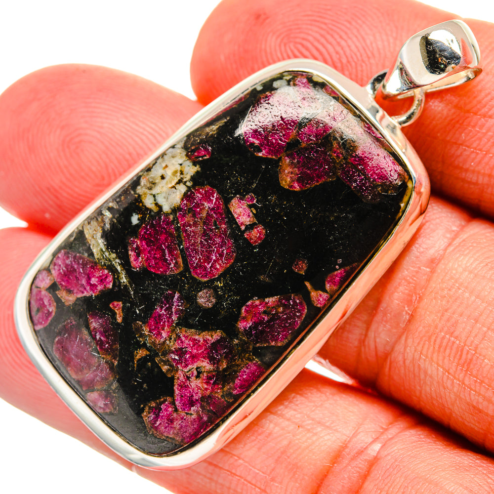 Russian Eudialyte Pendants handcrafted by Ana Silver Co - PD24239