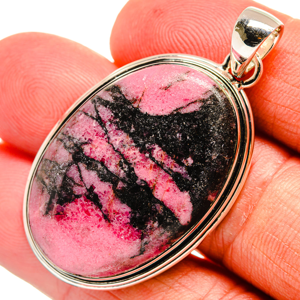 Rhodonite Pendants handcrafted by Ana Silver Co - PD24240