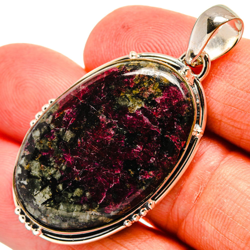 Russian Eudialyte Pendants handcrafted by Ana Silver Co - PD24251