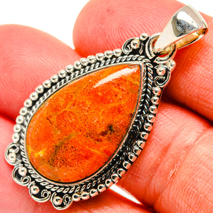Sponge Coral Pendants handcrafted by Ana Silver Co - PD24254