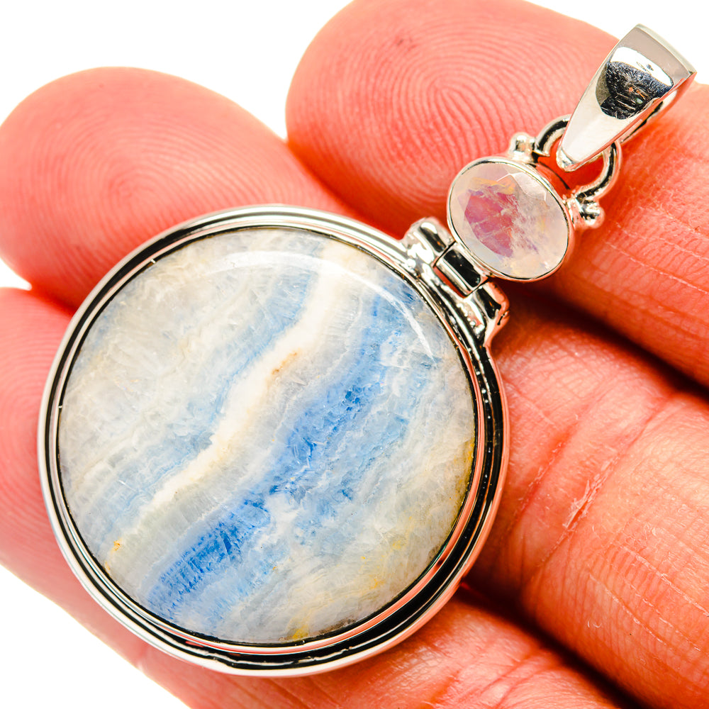 Blue Scheelite Pendants handcrafted by Ana Silver Co - PD24259