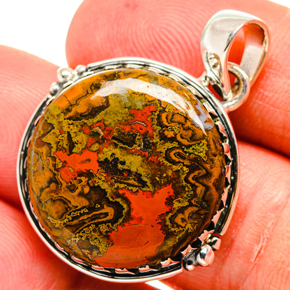 Moroccan Agate Pendants handcrafted by Ana Silver Co - PD24263