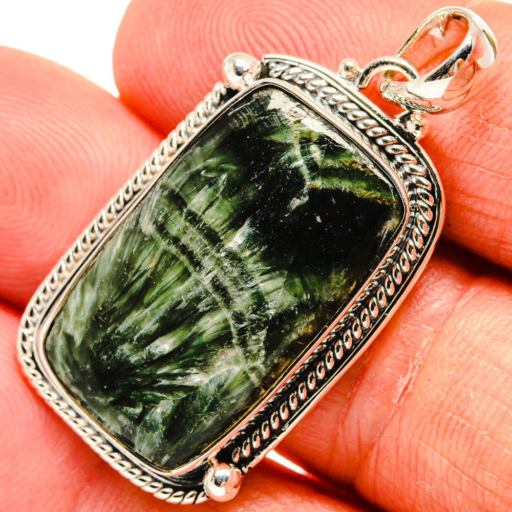 Seraphinite Pendants handcrafted by Ana Silver Co - PD24266