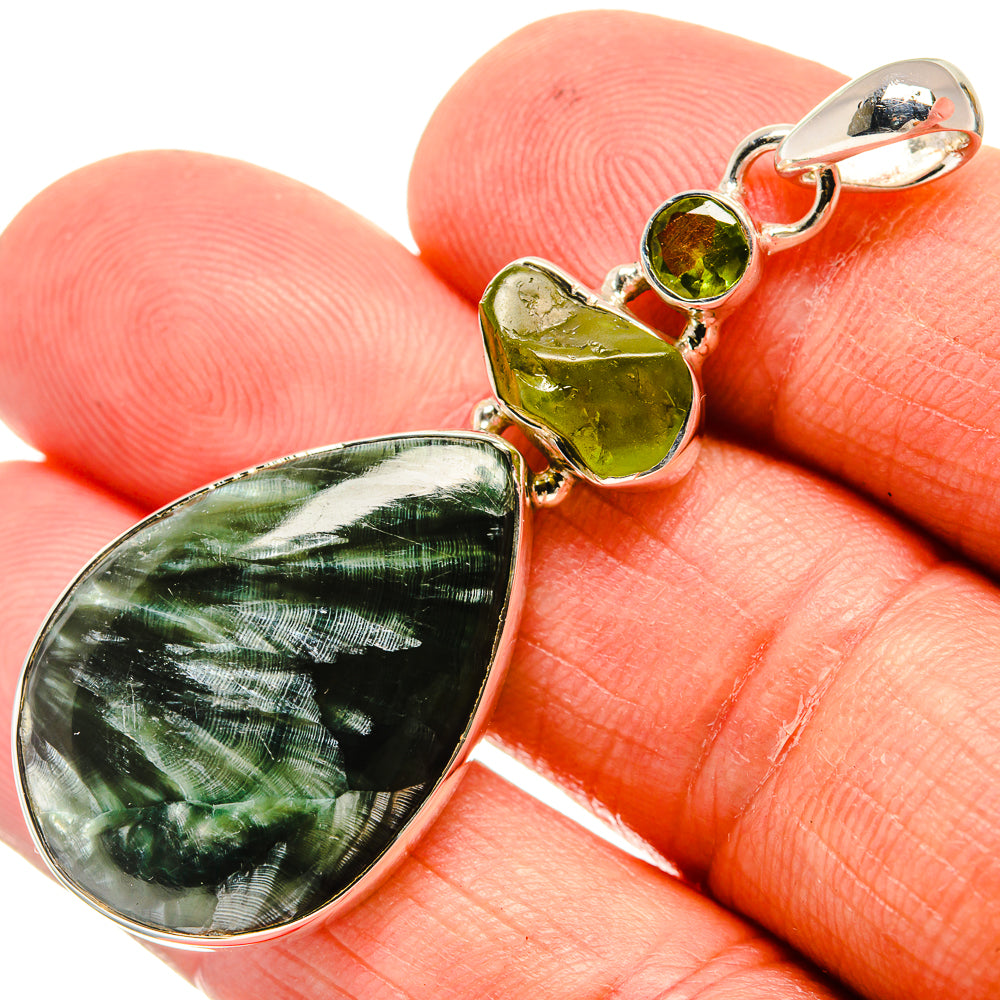 Seraphinite Pendants handcrafted by Ana Silver Co - PD24270
