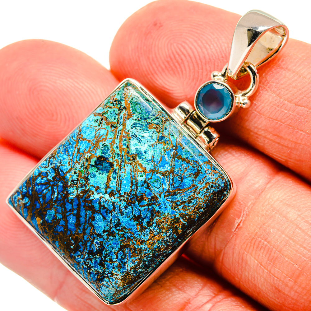 Shattuckite Pendants handcrafted by Ana Silver Co - PD24284