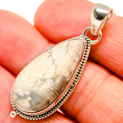 Howlite Pendants handcrafted by Ana Silver Co - PD24287