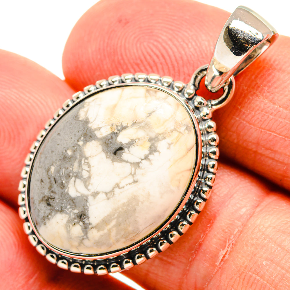 Howlite Pendants handcrafted by Ana Silver Co - PD24292