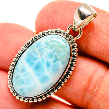 Larimar Pendants handcrafted by Ana Silver Co - PD24305