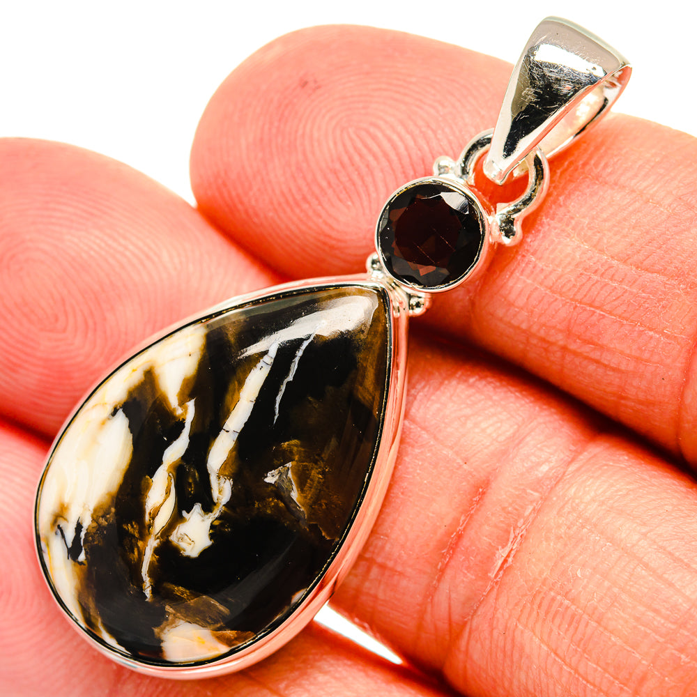 Peanut Wood Jasper Pendants handcrafted by Ana Silver Co - PD24316
