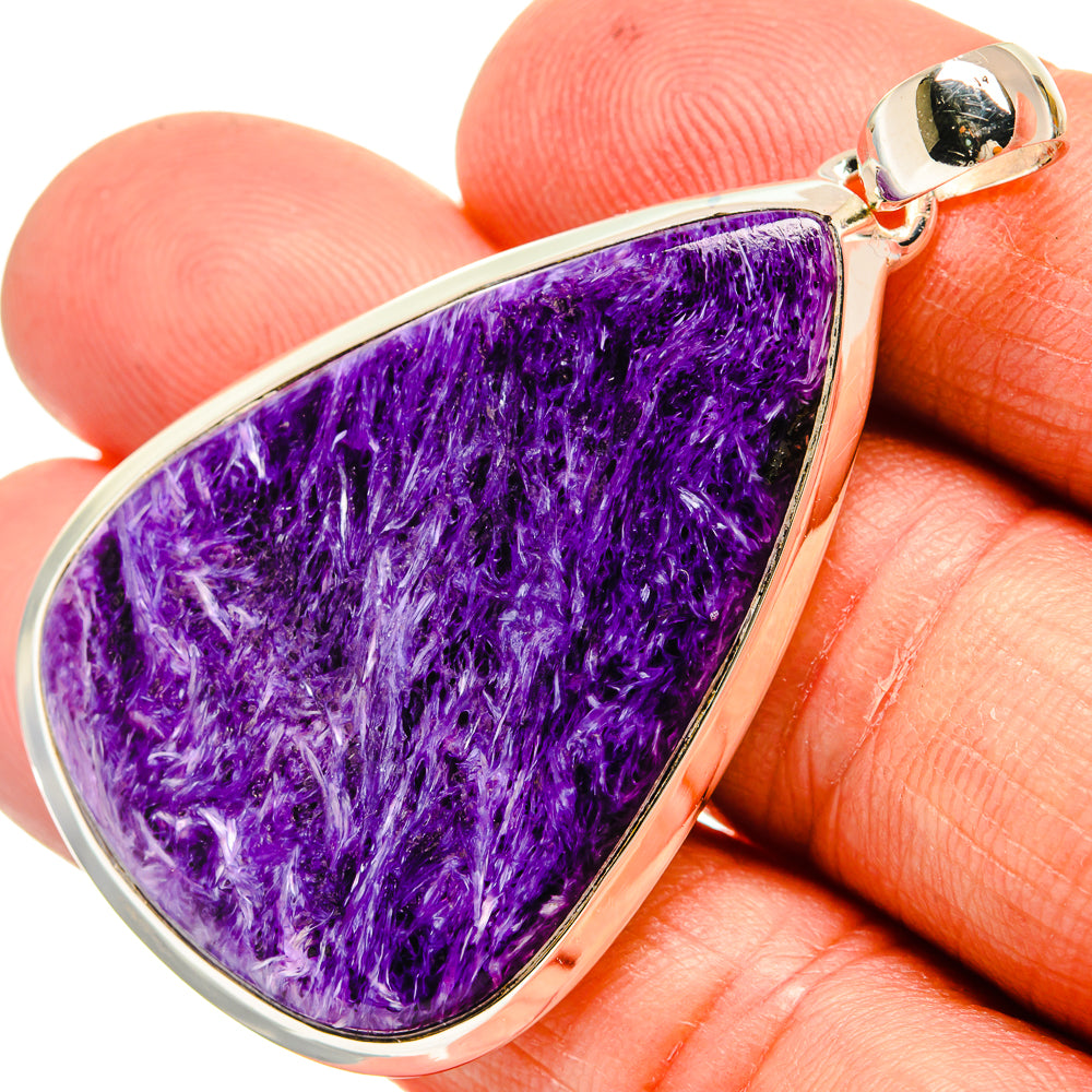 Charoite Pendants handcrafted by Ana Silver Co - PD24340