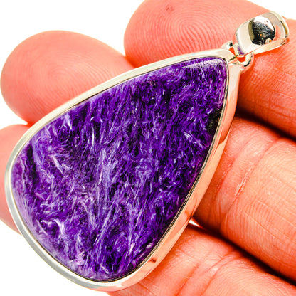 Charoite Pendants handcrafted by Ana Silver Co - PD24340