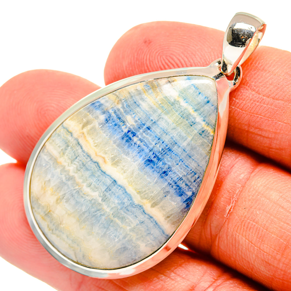 Blue Scheelite Pendants handcrafted by Ana Silver Co - PD24341