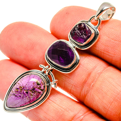 Stichtite Pendants handcrafted by Ana Silver Co - PD24352