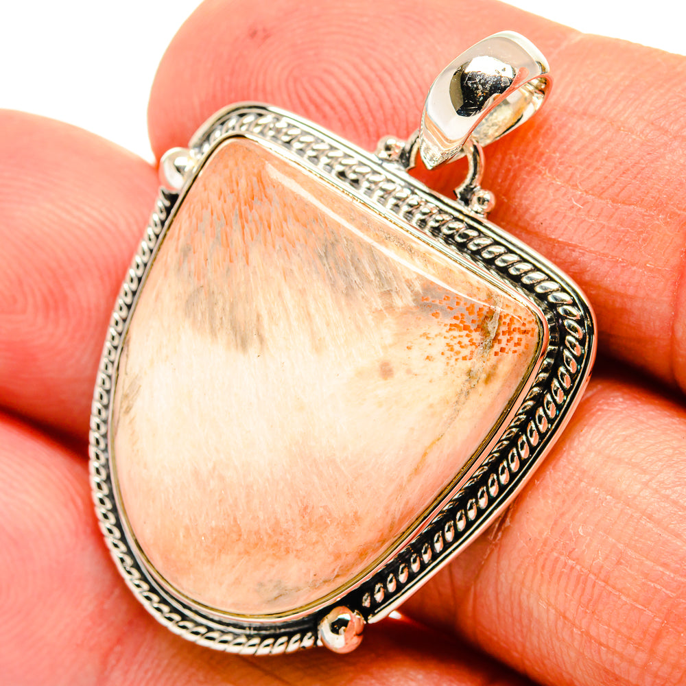 Scolecite Pendants handcrafted by Ana Silver Co - PD24361