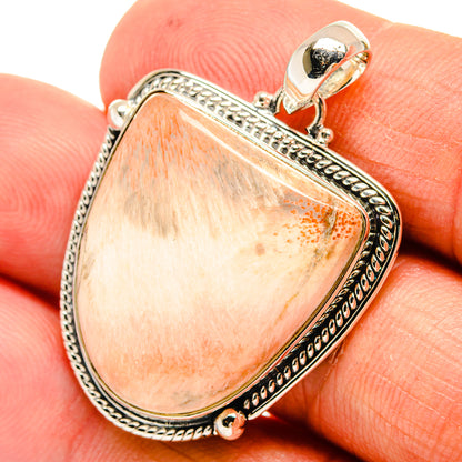 Scolecite Pendants handcrafted by Ana Silver Co - PD24361