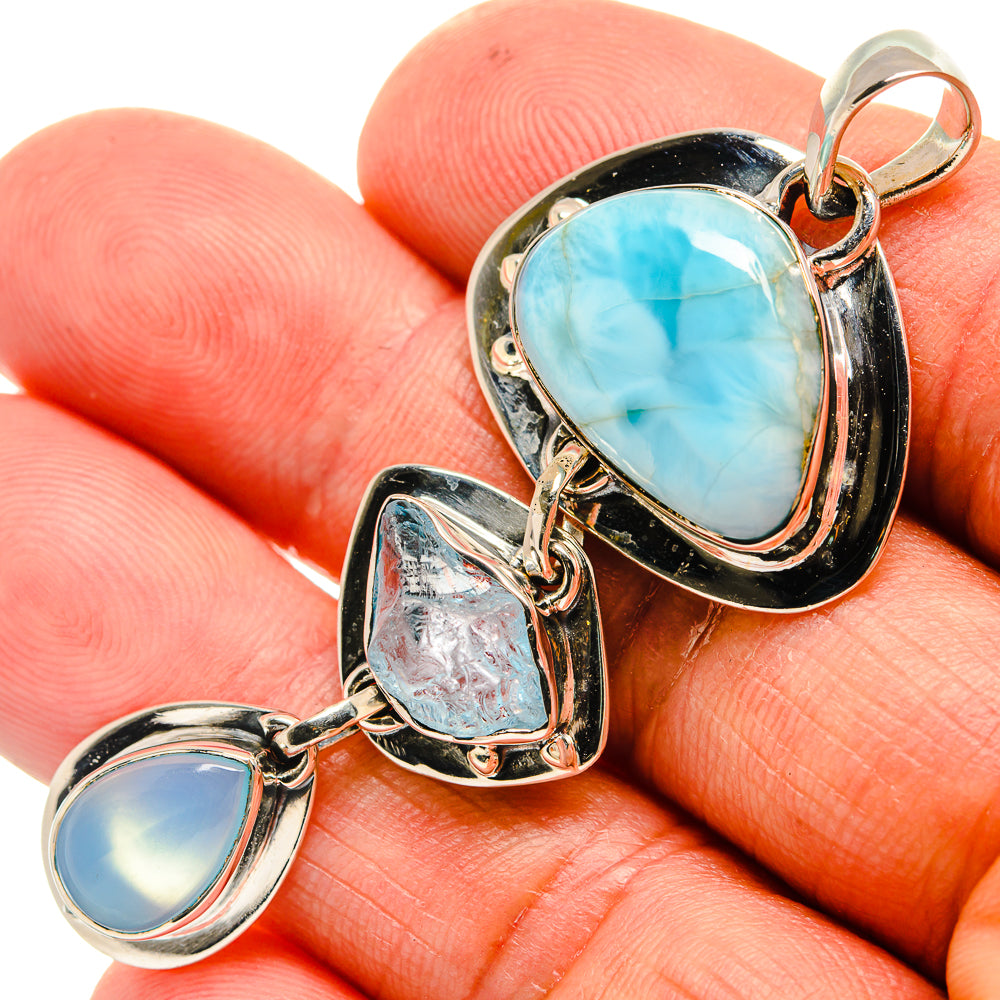 Larimar Pendants handcrafted by Ana Silver Co - PD24368