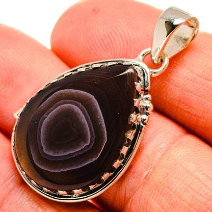 Botswana Agate Pendants handcrafted by Ana Silver Co - PD24369