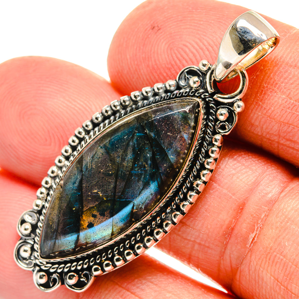 Labradorite Pendants handcrafted by Ana Silver Co - PD24383