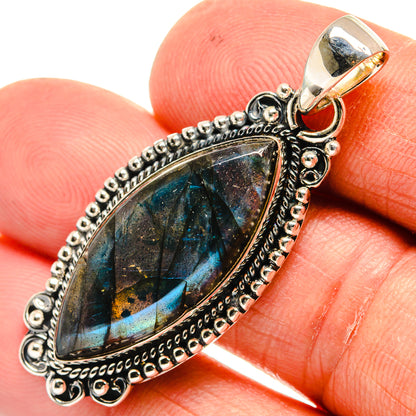 Labradorite Pendants handcrafted by Ana Silver Co - PD24383
