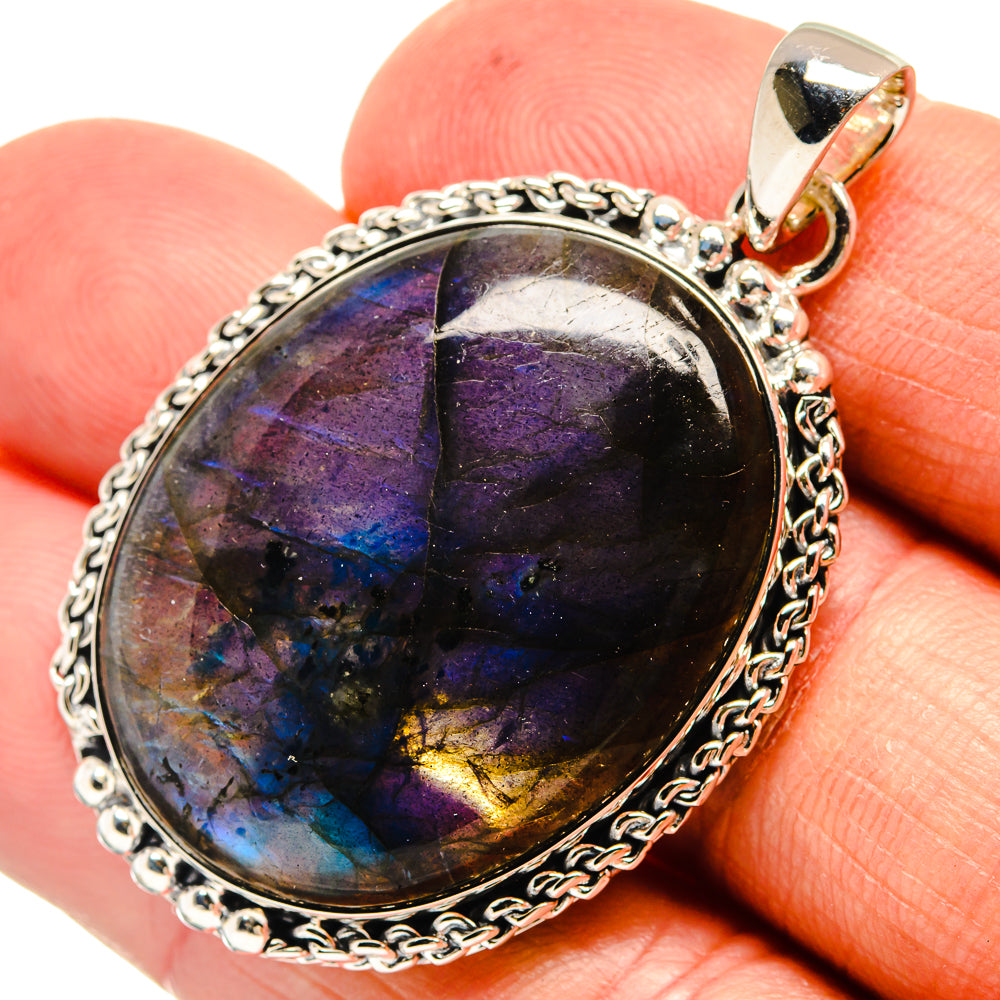 Labradorite Pendants handcrafted by Ana Silver Co - PD24385