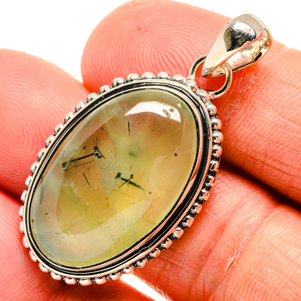 Prehnite Pendants handcrafted by Ana Silver Co - PD24399