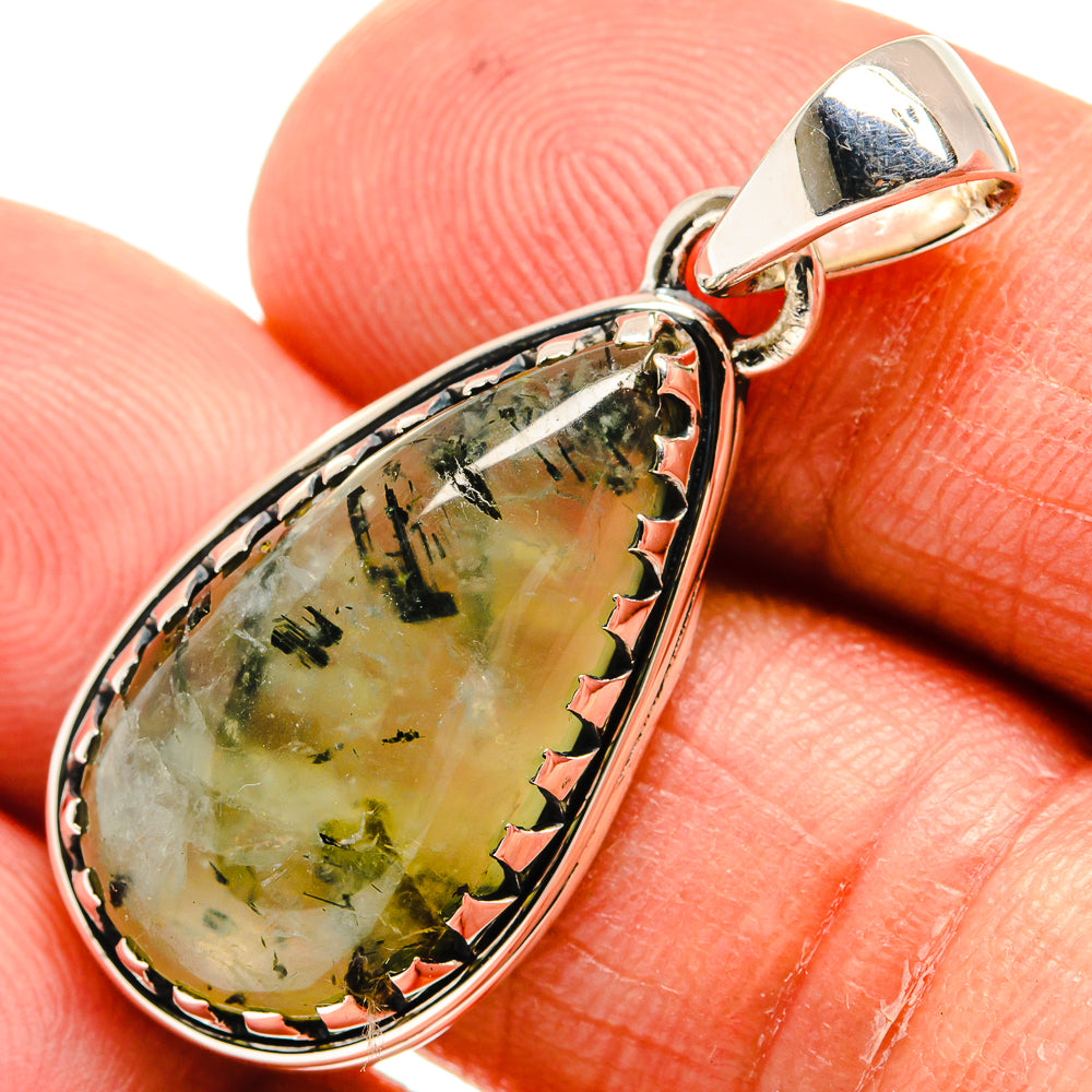 Prehnite Pendants handcrafted by Ana Silver Co - PD24400
