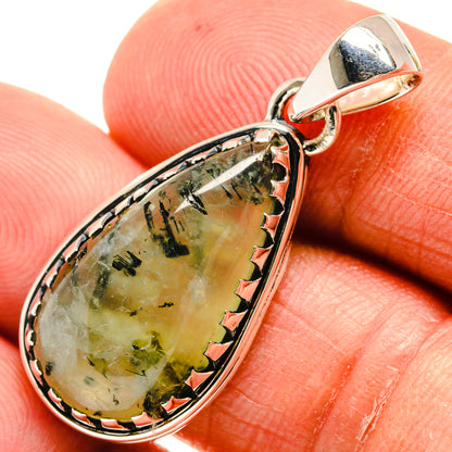 Prehnite Pendants handcrafted by Ana Silver Co - PD24400