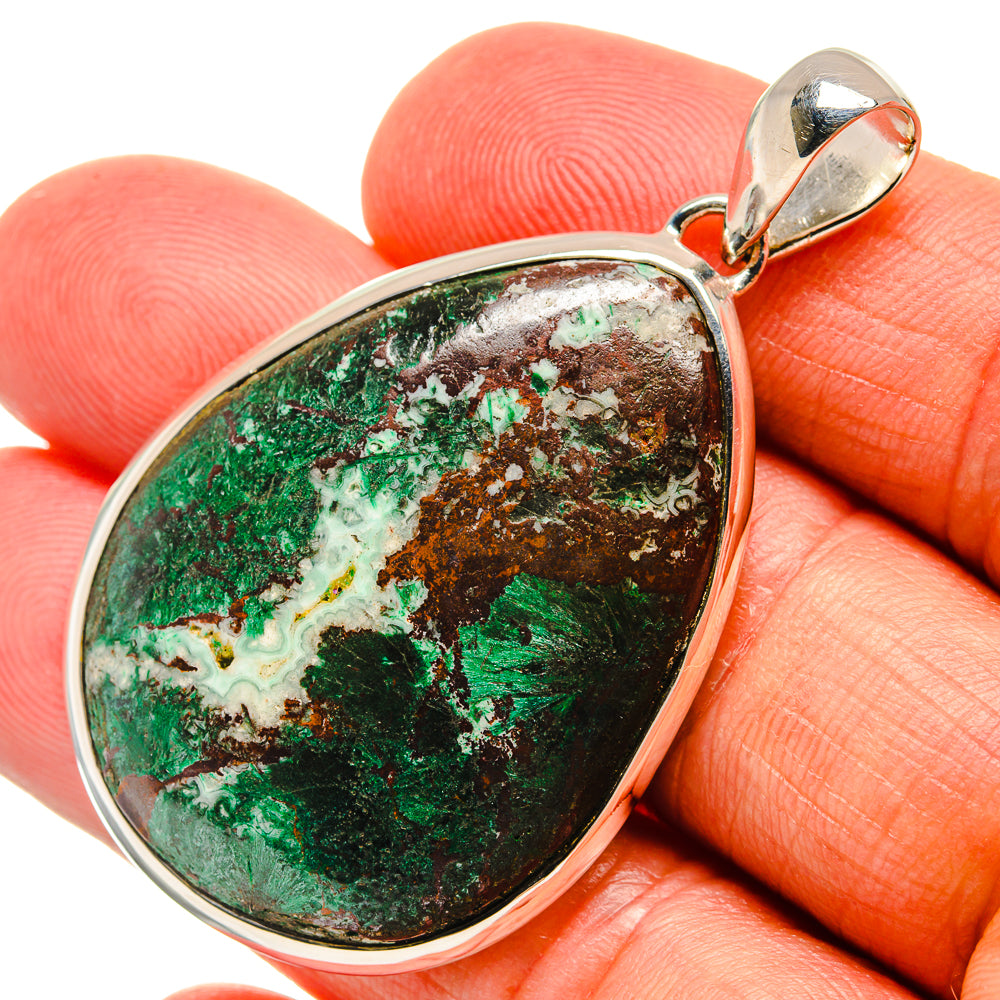 Chrysocolla Pendants handcrafted by Ana Silver Co - PD24406